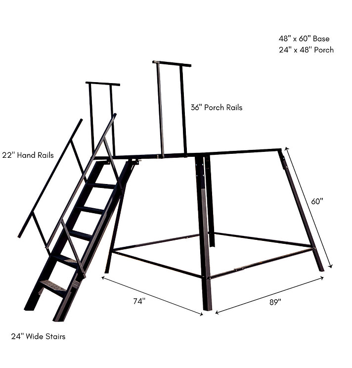 Dillon Blinds 4x6 Insulated, Elevated Deer Hunting Blind