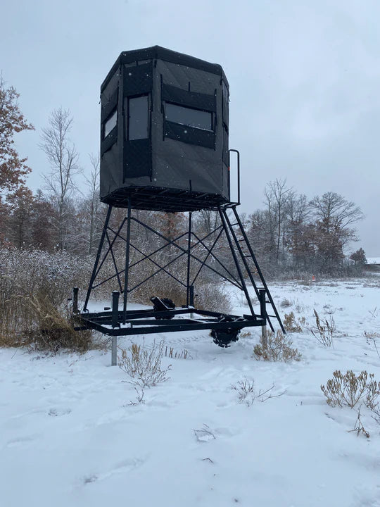 Greylight Nomad Deer Blind Trailer with 6' Tower & Twilight Hunting Blind