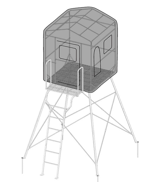 Trophy Treestands Firetower 9' Pod Stand Elevated Deer Hunting Blind