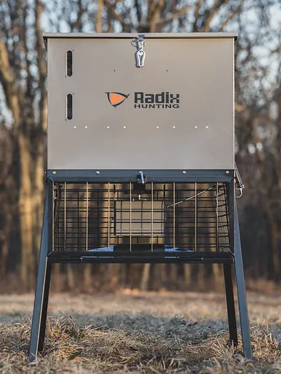 Radix Hunting Virtus 6 Feeder 600 lbs Battery/Solar Powered Game Feeder