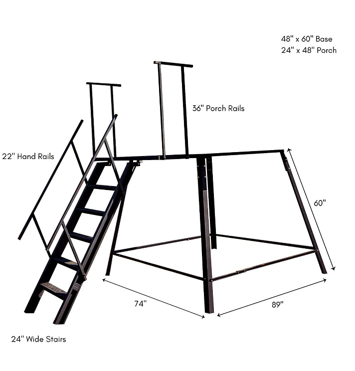 Dillon Blinds 6x8 Gun/Bow Combo, Insulated, Elevated Deer Hunting Blind